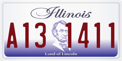 IL license plate A131411