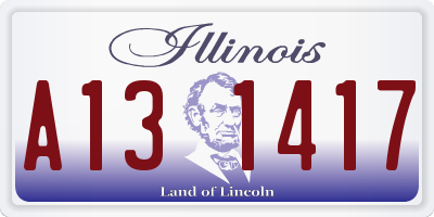 IL license plate A131417