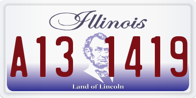 IL license plate A131419