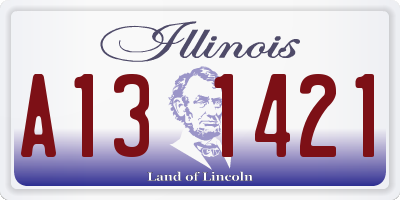 IL license plate A131421
