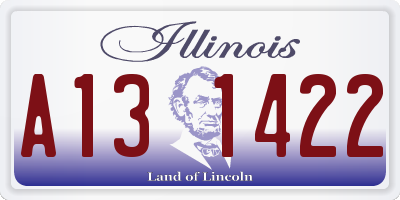 IL license plate A131422