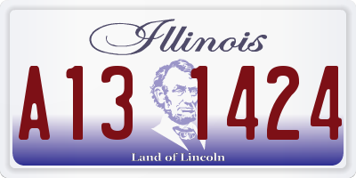 IL license plate A131424