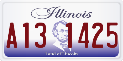 IL license plate A131425