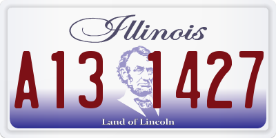 IL license plate A131427