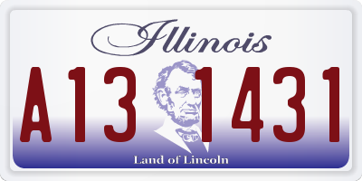 IL license plate A131431