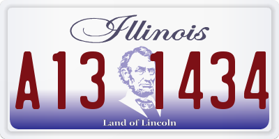 IL license plate A131434