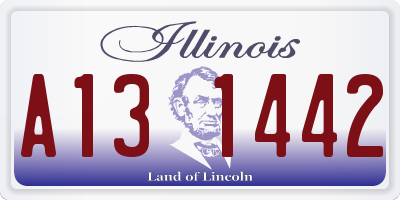 IL license plate A131442