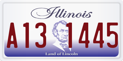 IL license plate A131445