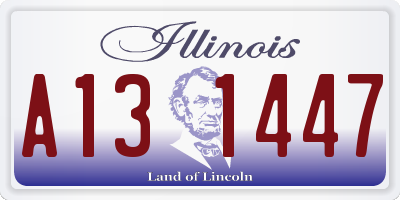 IL license plate A131447