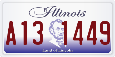 IL license plate A131449