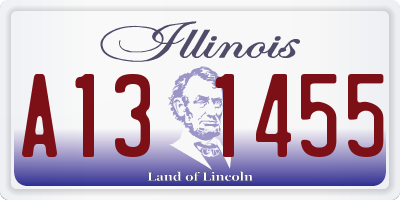 IL license plate A131455