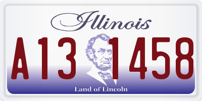 IL license plate A131458