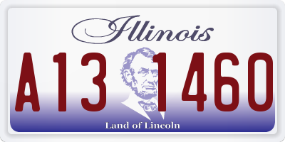 IL license plate A131460