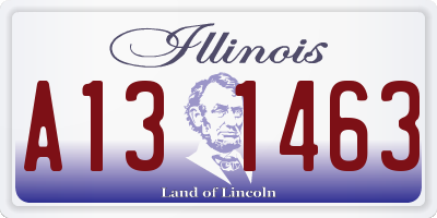IL license plate A131463