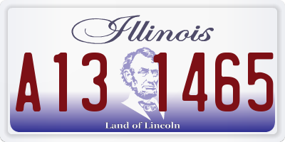 IL license plate A131465