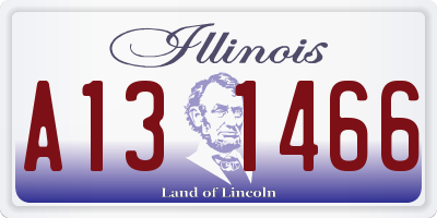 IL license plate A131466
