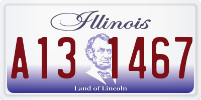 IL license plate A131467