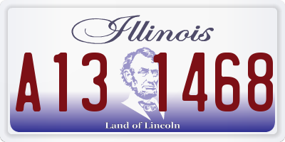 IL license plate A131468