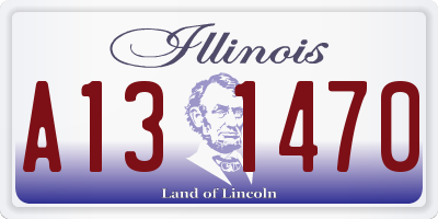IL license plate A131470