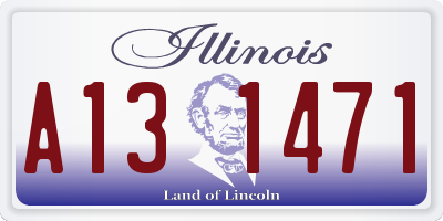 IL license plate A131471