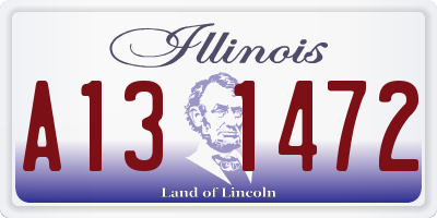 IL license plate A131472