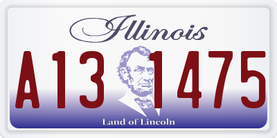 IL license plate A131475