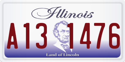IL license plate A131476