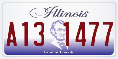 IL license plate A131477