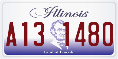 IL license plate A131480