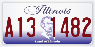 IL license plate A131482