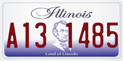 IL license plate A131485