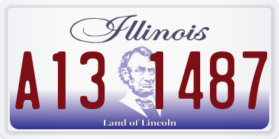 IL license plate A131487