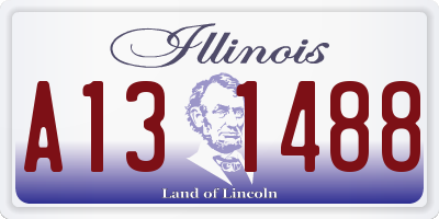 IL license plate A131488