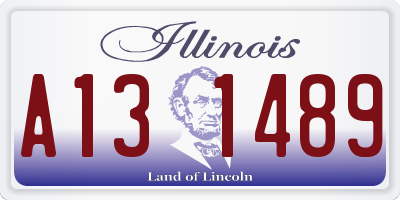IL license plate A131489