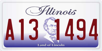IL license plate A131494