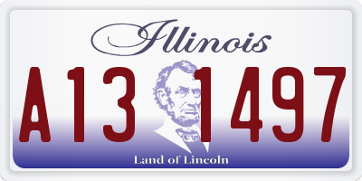 IL license plate A131497