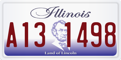 IL license plate A131498