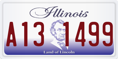 IL license plate A131499