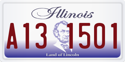 IL license plate A131501