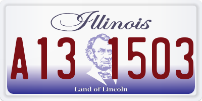 IL license plate A131503