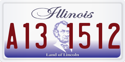IL license plate A131512