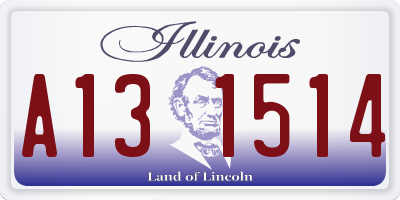IL license plate A131514