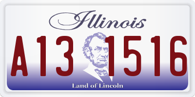 IL license plate A131516