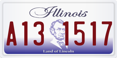 IL license plate A131517