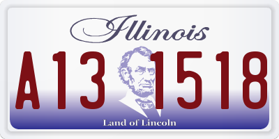 IL license plate A131518