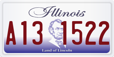 IL license plate A131522