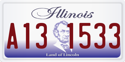 IL license plate A131533