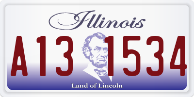 IL license plate A131534