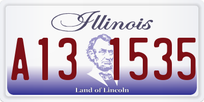 IL license plate A131535
