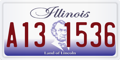 IL license plate A131536